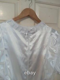 Sissymaidsadult Babyunisexcd/tv Bridal White Satin And White Lace Dress