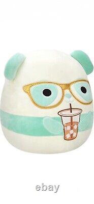 Squishmallows Original 14-Inch Sissy Teal Panda with Glasses