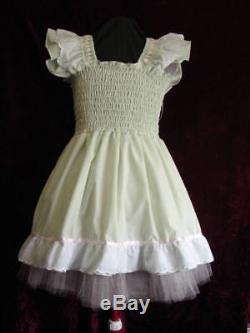 Sundress Cotton Mint Sissy Lolita Adult Baby Dress Aunt D