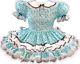 Susan Custom Fit Mint Bumble Bees Adult Little Girl Baby Sissy Dress Leanne
