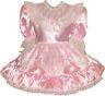 Susie Custom Fit Satin & Lace Adult Lg Baby Sissy Dress With Bows Leanne