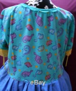 Sweet Sissy Adult Little Girl Baby Dinosaurs Short Sleeve Super Twirler Dress 3X