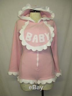 Trashy Costumes Pink BABY Sissy Snap Booty Romper Adult Costume Large
