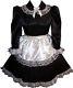 Trisha Custom Fit 2pc Satin French Maid Apron Adult Lg Baby Sissy Dress Leanne