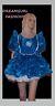 Unisex Short Adult Baby Dress, Fancy Dress Sissy 4 Tier Dress Lolita Cosplay