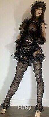 VTG Ultra Sheer 15 Denier Super Soft Nylon With Luxury Lace Sissy 4 Piece Set