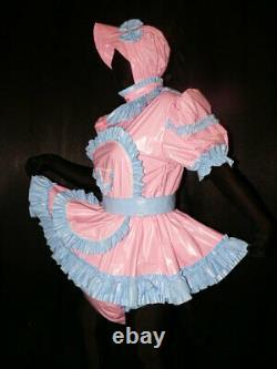Z20Adult Baby Sissy pvc dress with sewn in diaper pantykleid & Spreizhose