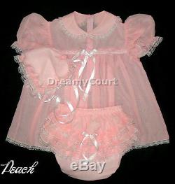 (special 3 Sets Pack) Adult Sissy Chiffon Baby Dress